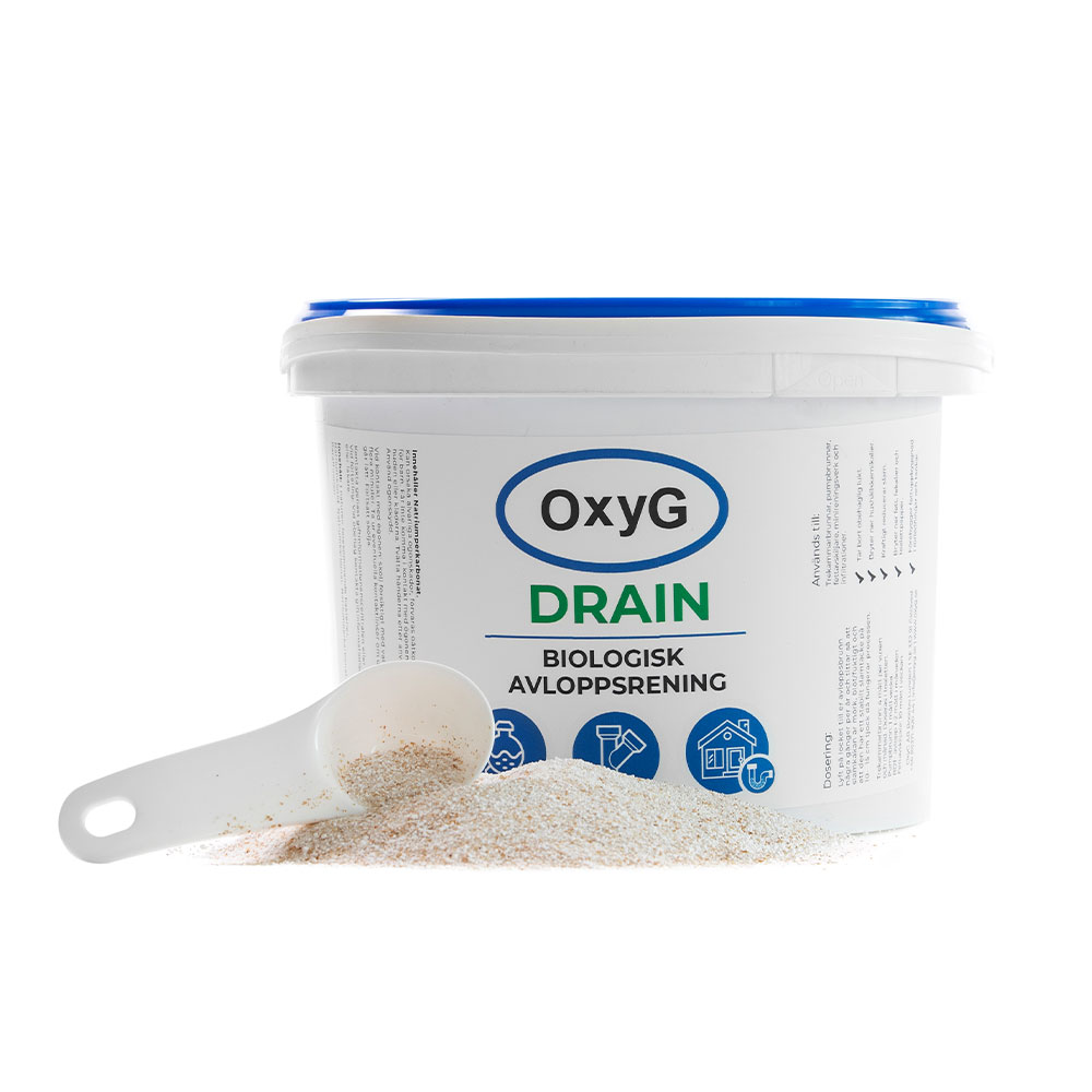 OxyG Drain 3 kg – bakterier för avloppssystem
